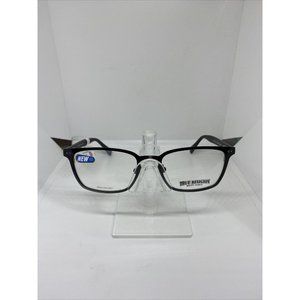 True Religion T017 FW530 Eyeglass Frames Black Metal Acetate Arms 53/19/145 NWT